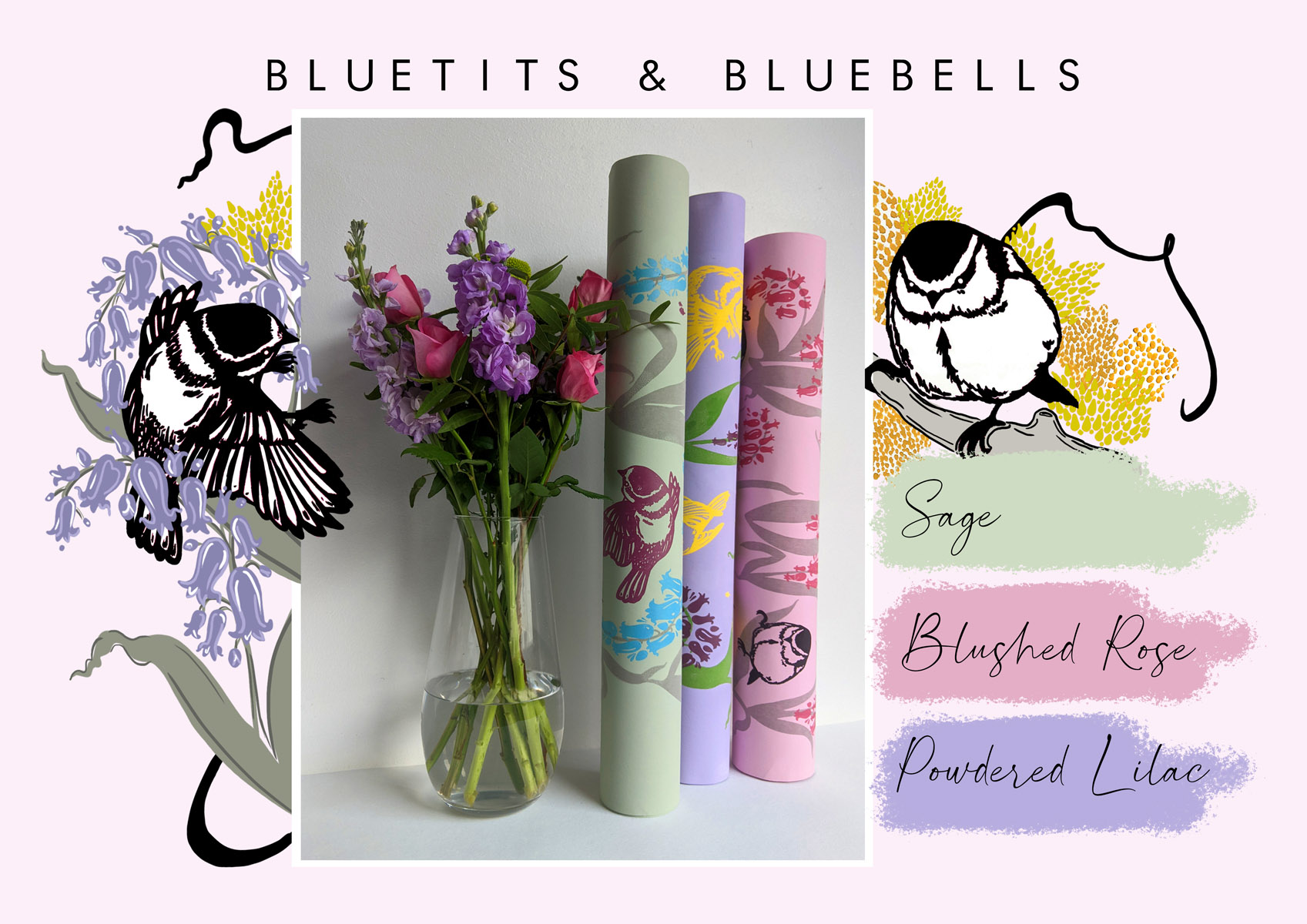 15. Alice Louise Fribbence - Bluetits & Bluebells