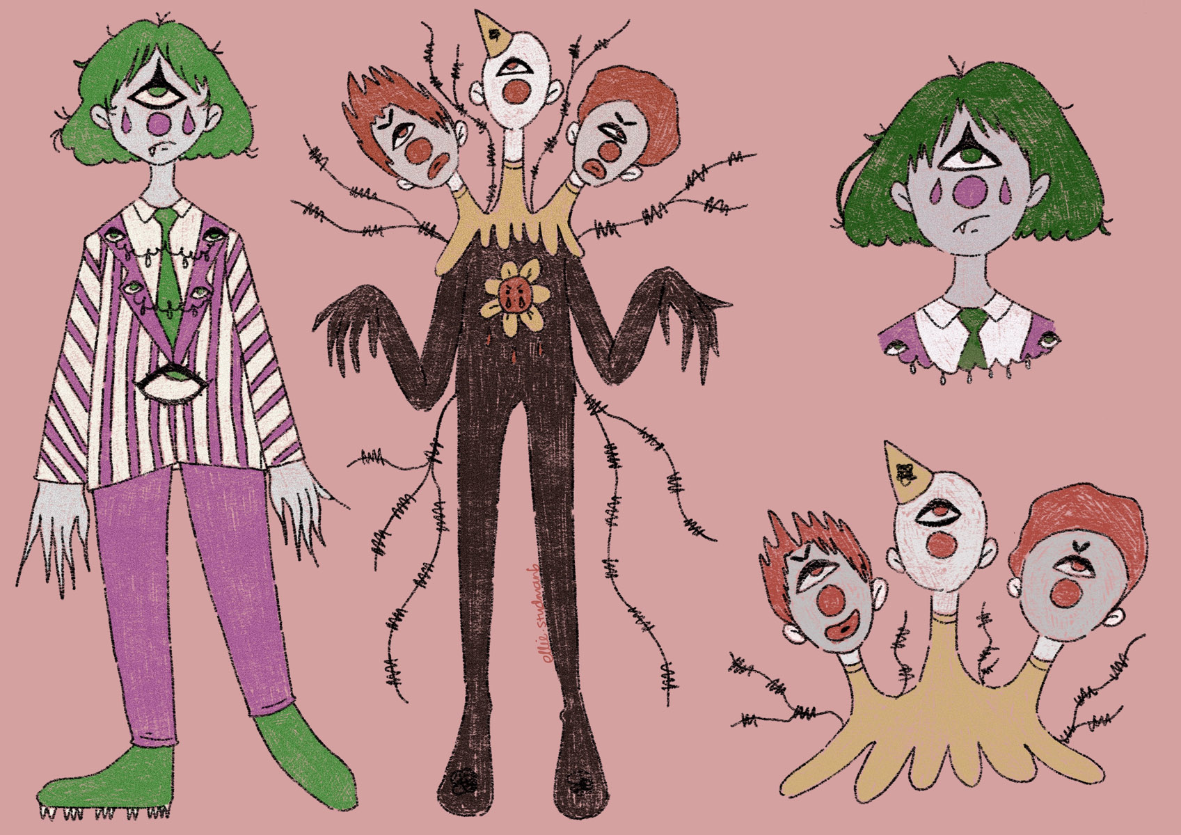 Scary Clown Character Sheet